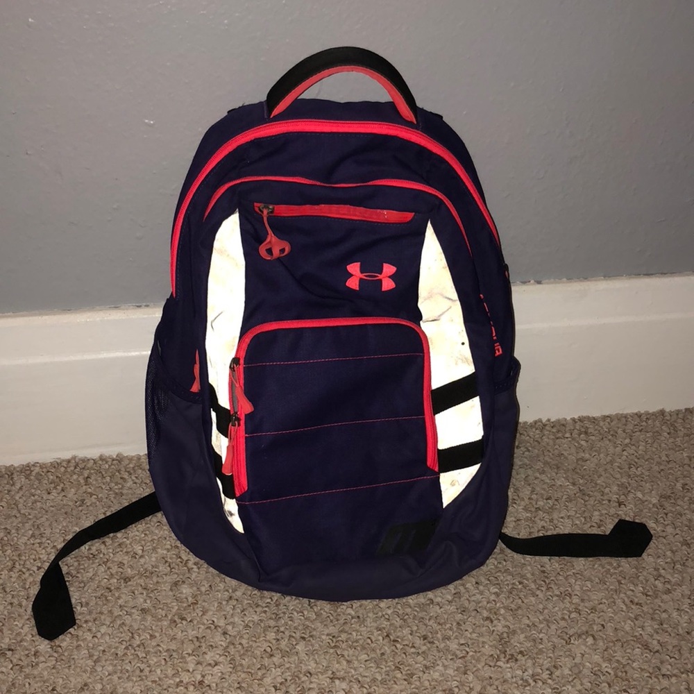 Purple Under Armour backpack
